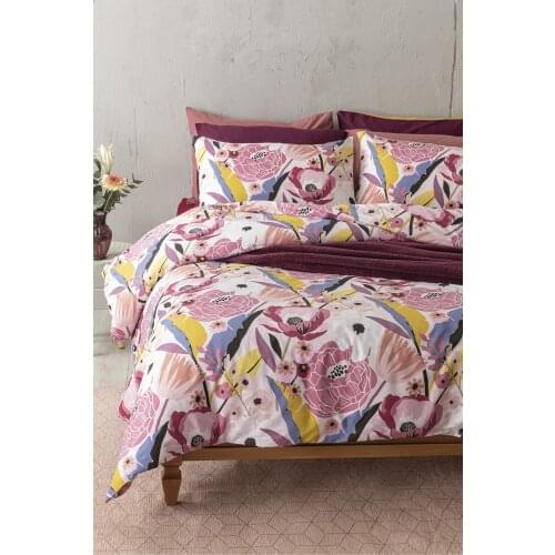 Home Textile Painted Garden Cotton Double Personality Duvet cover 200x220 Cm Pink 100 Cotton Turkish Fabric Quality with