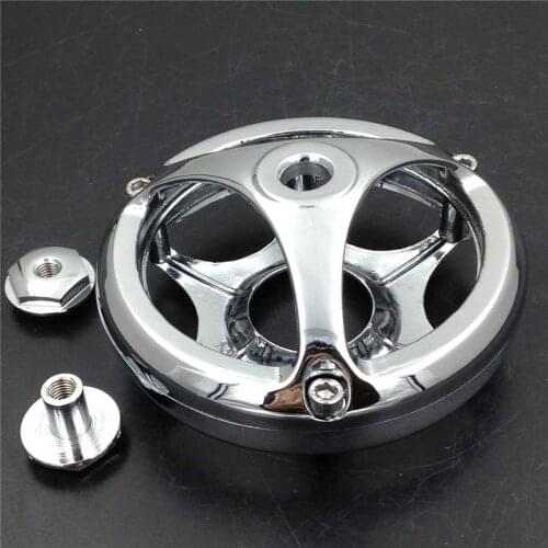 Motorcycle Chrome Horn Cover Cruisers Horns For Kawasaki Vulcan VN 800 for Yamaha V-Star XVS 650 1100 Classic Custom Silverado