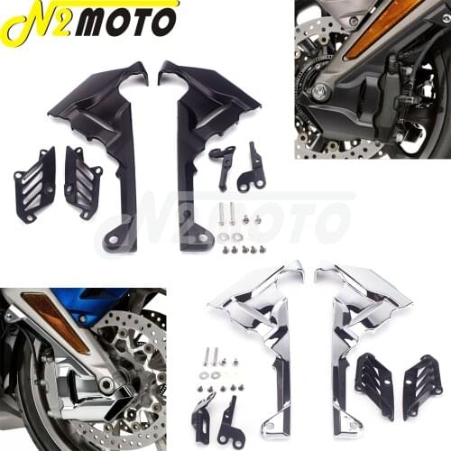 ABS Motorcycle Chrome/Black Front Caliper Case Covers Airflow Cooling Case for Honda Goldwing GL1800 Tour DCT Airbag 2018-2019