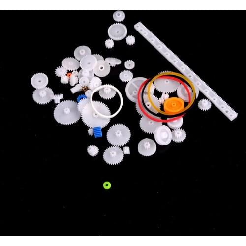 60Pcs/set Gear Kit 60 Pcs Gearboxes Toys Robot Motor DIY Model Accessories