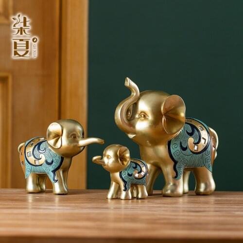 European-style Creative Cute Elephant Pair Decoration Crafts Living Room Decoration Living Home Decor