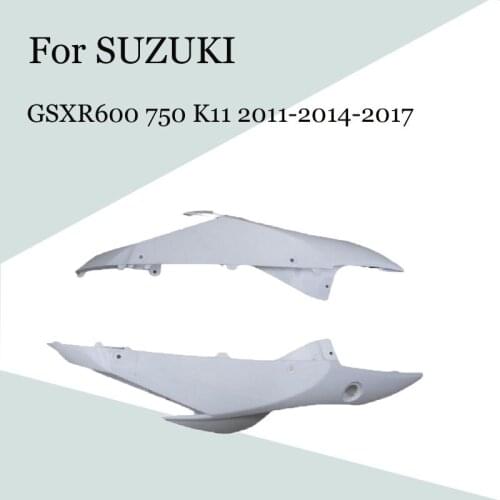 For SUZUKI GSXR600 750 K11 2011-2017 Motorcycle Accessories Unpainted Rear Tail Left and Right Side Plates ABS Injection Fairing