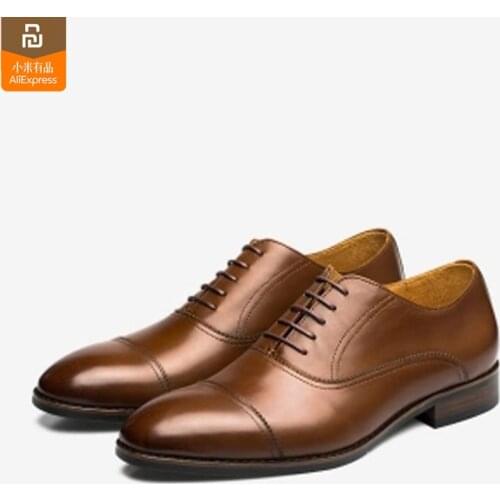 Original youpin mijia seven-faced vegetable tanned oxford shoes mens business shoes high quality