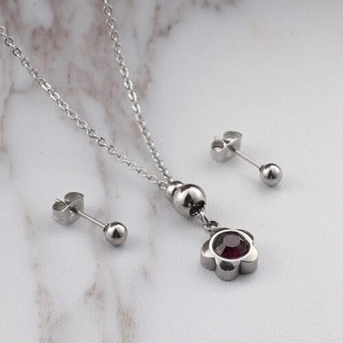 Fashion Women Men Silver Color Gold Stainless Steel Round Pendant Necklace Jewelry