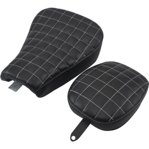 Motorcycle Front & Rear Seat Cushion For Harley Sportster Forty Eight XL1200 2010-2016 Rider Passenger Seat Cover