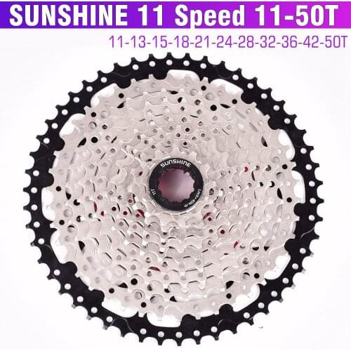 SUNSHINE bicycle flywheel MTB 11-speed 42T46T50T variable speed flywheel tower wheel gear mountain bike flywheel accessories