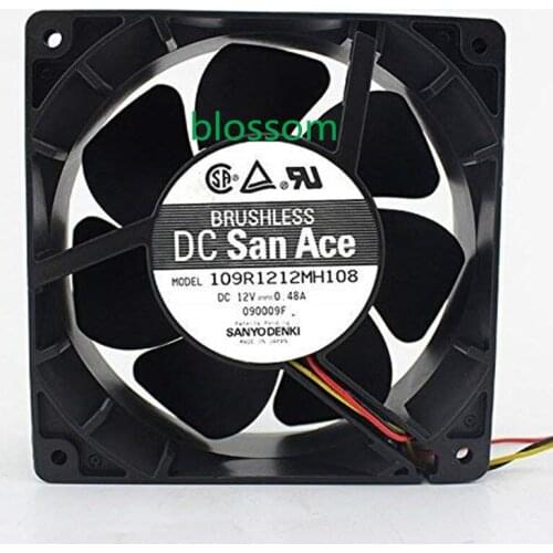 12038 12V 0.48A 109R1212MH108 12CM 3wire Fan 6months Warranty