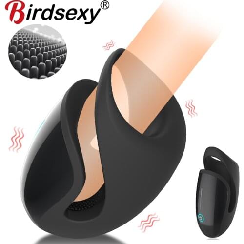 Vibrators Sex Toys For Men Penis Trainer Male Masturbator Delay Ejaculation Stimulate Glans Vibrating Massager Pussy Adult Toys