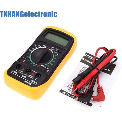 XL-830L LCD digital multimeter voltmeter ammeter ohmmeter OHM VOLT tester calculation data diy electronics