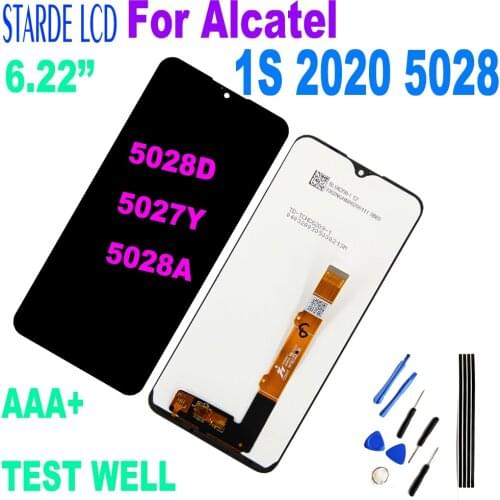6.22 inch For Alcatel 1S 2020 5028 5028D 5027Y 5028A LCD Display Touch Screen Panel Assembly Replacement for 5028 Cell Phone Par