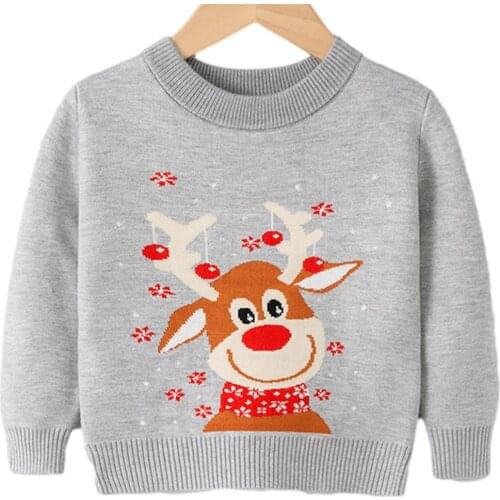 2-7 4 5 6 Year Winter Baby Boys Girls Woolly Jumper Sweaters Kids Knitting Pullovers Tops Long Sleeve Knitwear Children Clothes