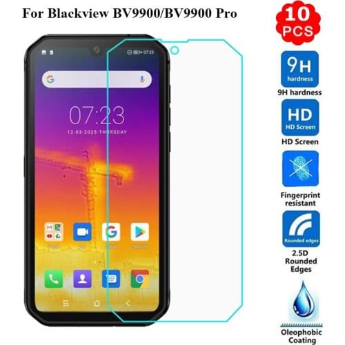 10PCS Tempered Glass for Blackview bv9900 GLASS Cover 9H Protective Mobile Phone Film For Blackview bv9900 pro Screen Protector