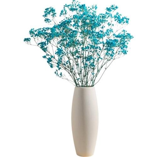 110G Natural dried/Immortal baby breath flowers bouquets real touch flowers for wedding decor Vase not included