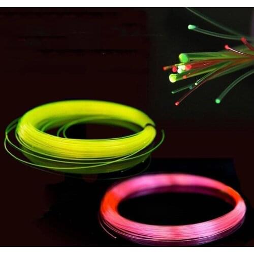 50cm 0.5-2.0mm Fiber Optic Bow Sight Replacement Pins Compound Bow Archery Accessories Red Green Slingshot Hunting Fiber