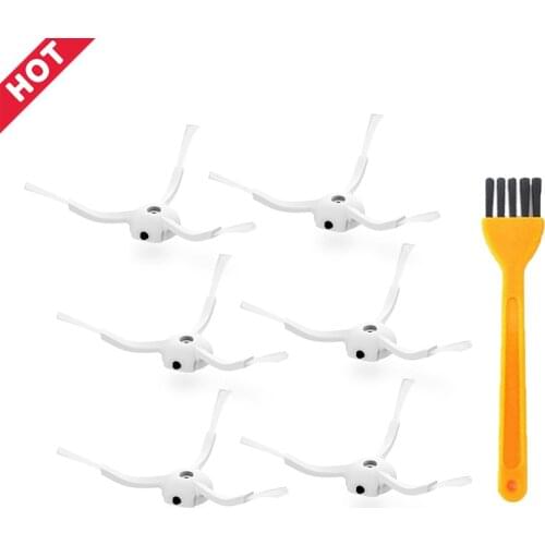 6 pcs/lot Side Brushes for Xiaomi Vaccum 1 1S Generation Mi Robot Vacuum Cleaner
