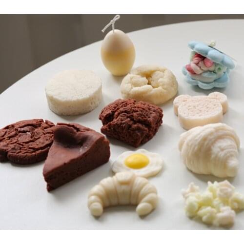 Baking Accessories Pastry Dessert Bread Mousse Cheese Candle Silicone Mold Cake Decoration Candle Making Kit Fondant Cake Molds