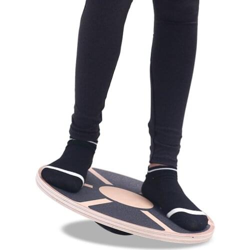 Balance Training Board 360 Degree Rotatable Gym Disc Anti Skid Balance Round Wood Board Fitness Waist Twisting Disc For Gym Home