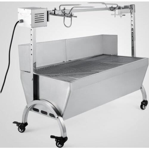 Stainless Steel BBQ,Pig,Lamb,Goat,Chicken Spit Roaster,Rotisserie Spit 132lb