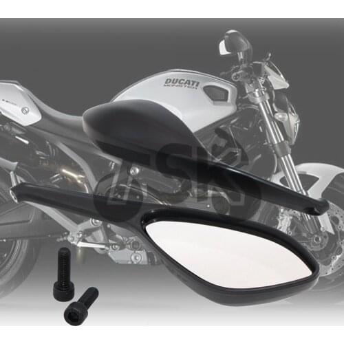 Rear Side Rearview Mirrors For DUCATI MONSTER 696 795 796 1100/S/EVO Motorcycle Accessories Brand New