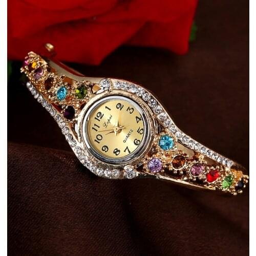 Hot Sell Ladies Bracelet Clock Luxury Women Watches Fashion Diamond Female Quartz Wristwatches Relogio Feminino Zegarek Damski