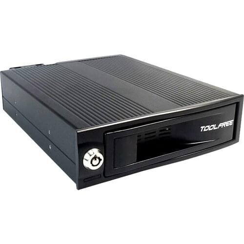 TOOLFREE Aluminum Alloy 3.5'' SATA/SAS Optical Drive Bay Hard Drive Tray USB 3.0 SATA 6Gbps Case with LED Indicator/Cooling Fan