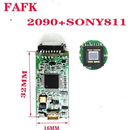NVP2090+SONY811 CCD color camera mini home security camera module industrial medical camera movement