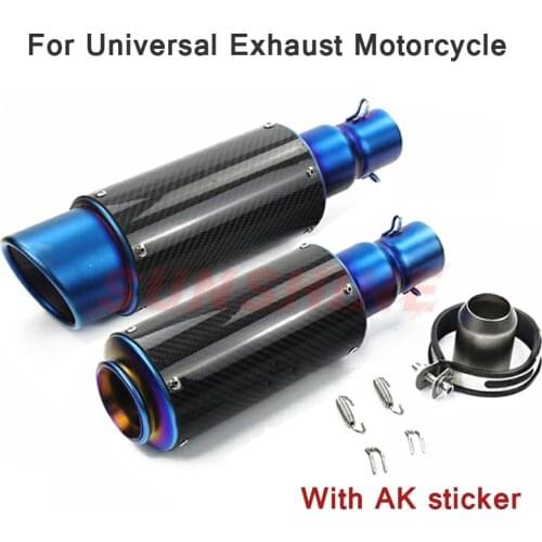 Motorcross Universal Motorcycle Exhaust Muffler Escape Moto Modified Racing Pipe ATV For KTM RC390 Z250 GSR600 Ninja 650 NMAX R6