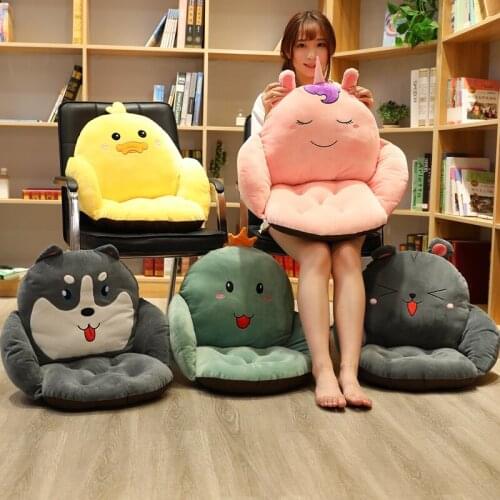 Cartoon sofa cushion plush home decoration accessories sofa home decor unicom chair cushion halloween christmas