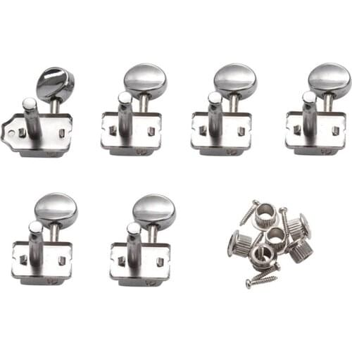 Guitar Machine Heads Tuners Chrome Locking String Tuning Key Pegs Tuners Set Replacement for Lp, Sg, Tl Electric Guitars