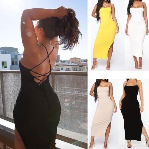 2021 New Trend All-Match Long Skirt New Irregular Backless Lace Suspender Dress Sexy Aunt Womens clothing