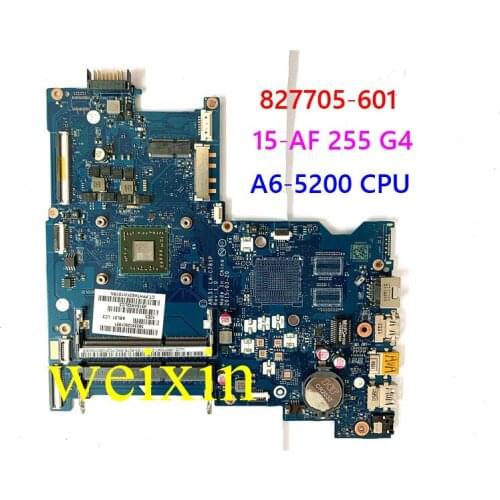 New and Free Shipping 827705-601 for HP Pavilion 15-AF 255 G4 series laptop motherboard A6-5200 CPU LA-C781P 100% Test good