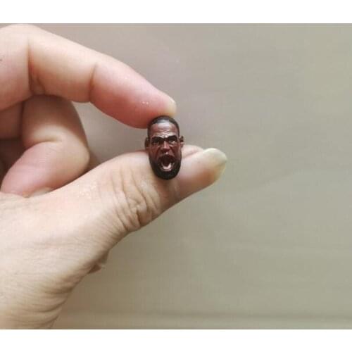 Painted 1/18 Scale Basketball Star James Head Sculpt Fit 3.75" Figure