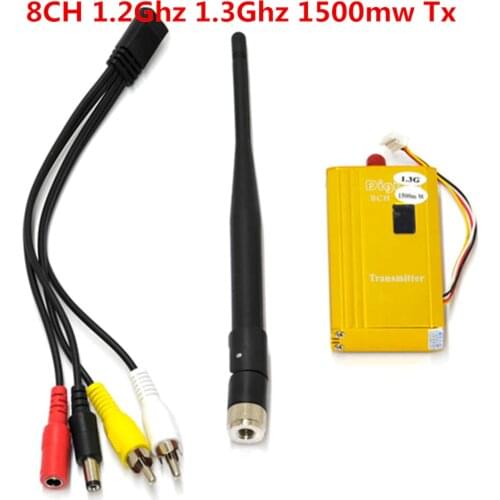 FPV 1.2Ghz 1.2G 8CH 1500mw Special design Wireless AV Sender TV Audio Video Transmitter Receiver For QAV250 250 FPV Quadcopter