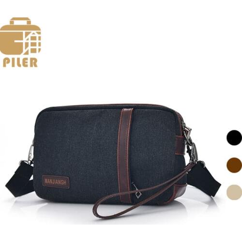 Simple Fashion Famous Brand Luxury Men Bags 2020 Handbag Casual High Quality Canvas Shoulder Crossbody Bag Men Canvas Bags