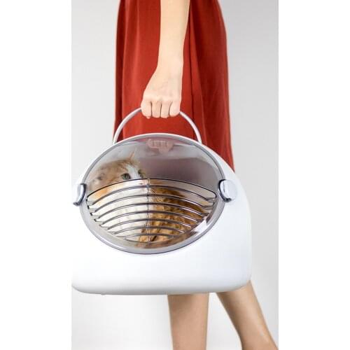Cat Carrier Bag Breathable Transparent Astronaut Pets Cat Puppy Carry Bag Capsule Travel Double Door travel bag pet carrier