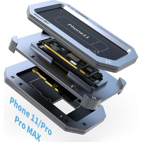 Qianli Metal BGA Reballing Stencil Platform for IPhone X XS XS MAX 11 Pro Layer Frame Repair Net Fixture Motherboard Middle