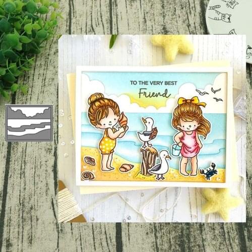 Sunrise background metal cutting dies wreath cut die mold decoration Scrapbook paper craft knife mould blade punch stencils