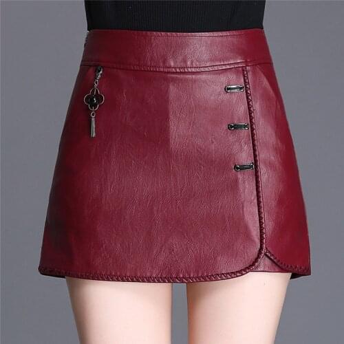 SWYIVY Women's Leather Shorts