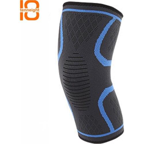 TENNEIGHT 2 PCS Mens and women sports elastic non-slip knitted knee pads Running basketball fitness breathable protective gear
