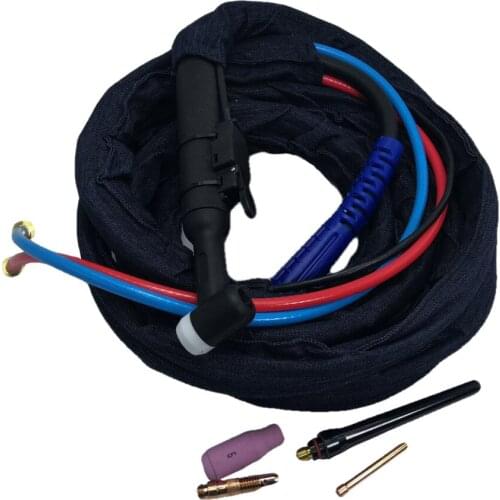 TIG hose package for welding machines, water-cooled welding torches