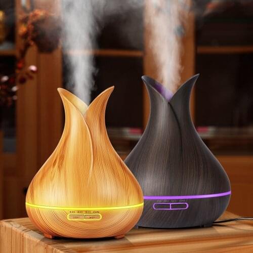 400ml Air Humidifier Ultrasonic Essential Oil Diffuser Aroma Lamp Aromatherapy Electric Aroma Diffuser Mist Maker for Home