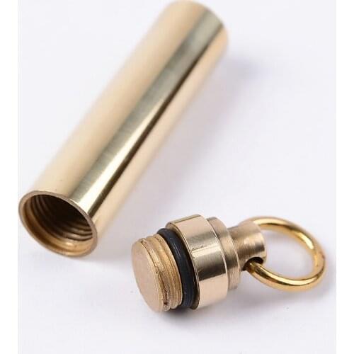 Waterproof Titanium Alloy Seals Bottle Portable Mini Canister Medicine Bottles EDC tool First Aid Supplies Outdoor tools