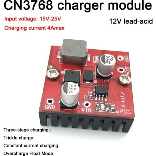 CN3768 Charging module Lead-acid battery charging module Three-stage charging 12V DC
