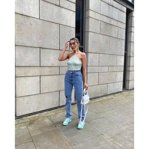 2021 Summer Women flower Floral Bandage sexy Streetwear Backless Camis Top Female short Tops Ladies sleeveless Fashion Top