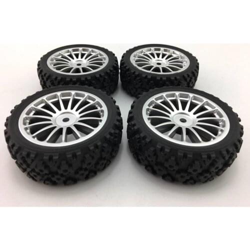 1/10 On Road Buggy Rally Field Tire Set for kyosho HPI HPI RS4 Flux 4pcs