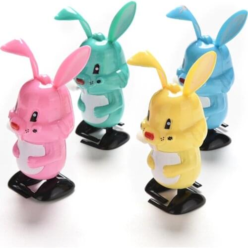 1 Pc Colorful Funny Wind Up Rabbit Toy Classic Somersault Walking Clockwork Toys For Kids Babies Children Best Birthday Gifts