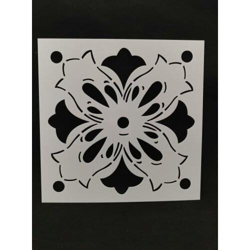 15*15 Flower Layering Stencils Spray stencil DIY Scrapbook photo album Decorative Embossing DIY Card Crafts