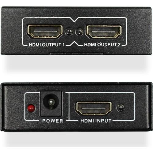 1x2 HD Splitter 1 Port to 2 HD Splitter 4K Ver1.4 HDCP, Supports 3D 4K@30HZ Full HD1080P Dual Display For HDTV DVD PS3 XBOX