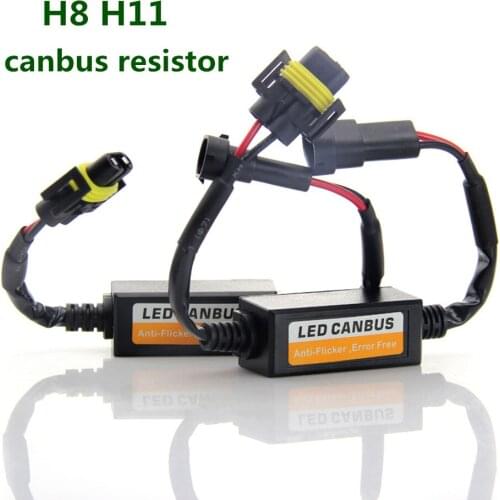 2pcs H7 H4 H11 HB4 9005 9006 H1 Car LED Turn Singal Load Resistor Canbus H13 9004 9007 9008 Error Free Wiring Canceller Decoder