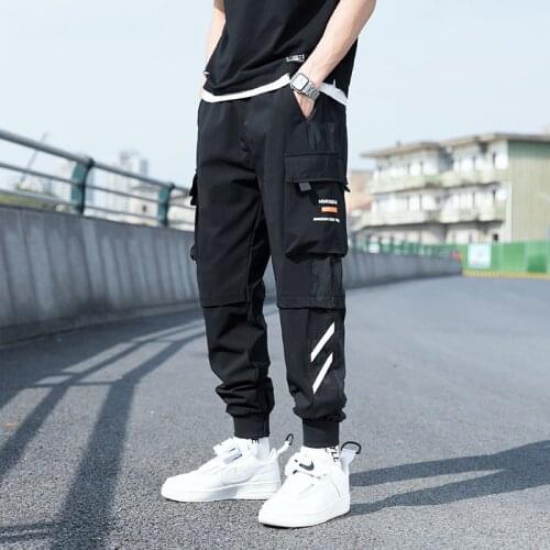 2021 Brand clothing Joggers Men Cargo Pants Streetwear Hip Hop Casual Pockets Track Pants Male Harajuku Fashion Trousers S-5XL